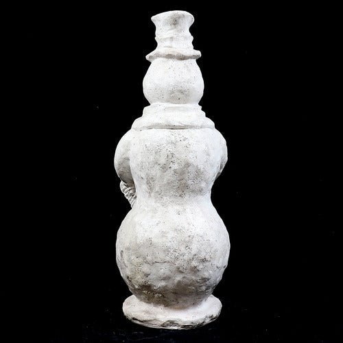 Lifesize Stone Cold Snowman 37 Outdoor/Indoor Statue - Bella Statues