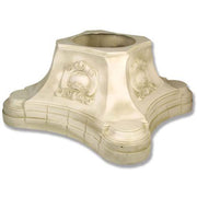 Ornate pedestal base with classical old world European detailing and Baroque scrollwork, featuring symmetrical decorative motifs.