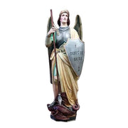 Saint Michael with Shield Statue (55 - Inch) - Bella Statues