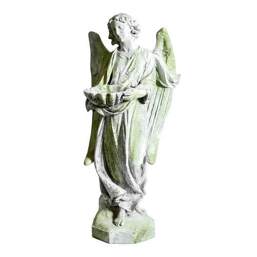 Angel With Bowl Outdoor Statue (60-Inch)