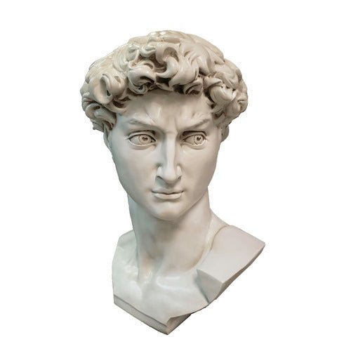 Lifesize Head Of David From Orig - 48 Outdoor/Indoor Statue - Bella Statues