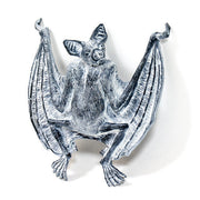 Baroque-style ornate bat with outstretched wings, detailed fur texture, and expressive facial features in old world European design. Side View