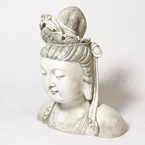 Chinese Goddess Bust Statue (27-Inch)
