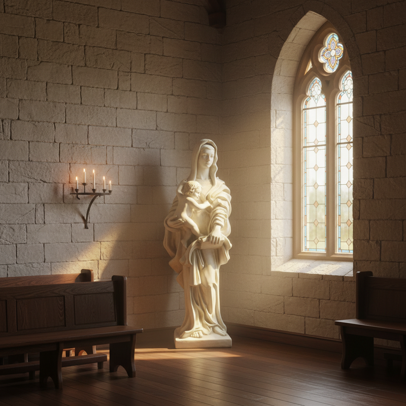 Madonna and Child Statue (58-Inch)