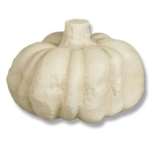 Ornate old world European pumpkin sculpture with classical ribbed detailing and a Renaissance-inspired, sculptural form.