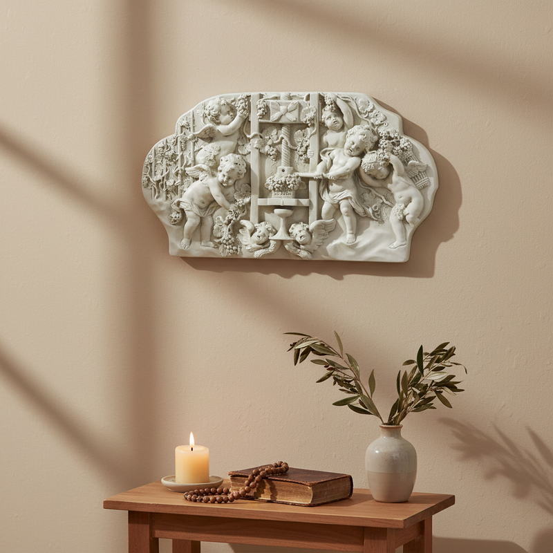 Lifesize Heavenly Wine Makers frieze (58 W)