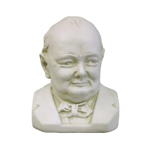 Bust of a distinguished gentleman in classical European style with ornate detailing and a bow tie, evoking old world charm.