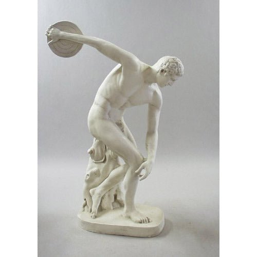 Lifesize Discus Thrower 68" Outdoor/Indoor Statue - Bella Statues