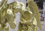 Lifesize Praying Angel (cros Outdoor/Indoor Statue - Bella Statues