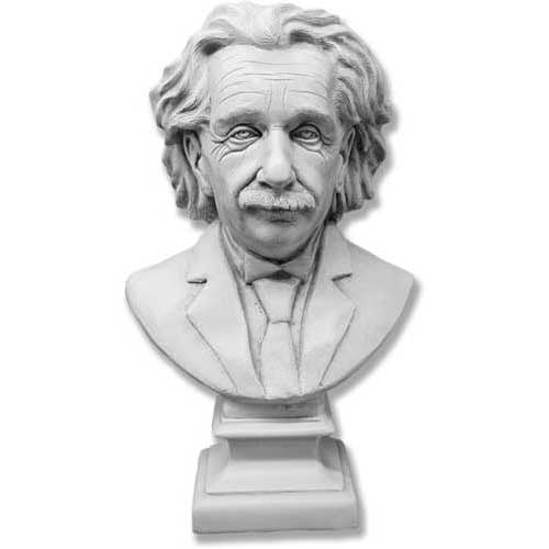 Einstein Bust 27"H Outdoor/Indoor Statue - Bella Statues