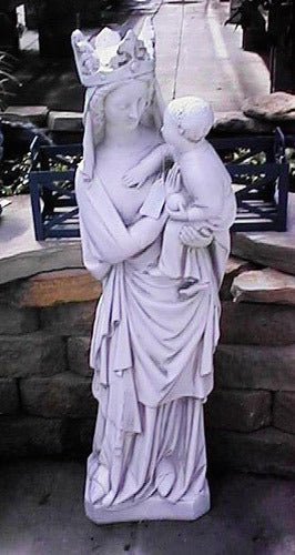 Lifesize Vierge A L'Enfant Outdoor/Indoor Statue - Bella Statues