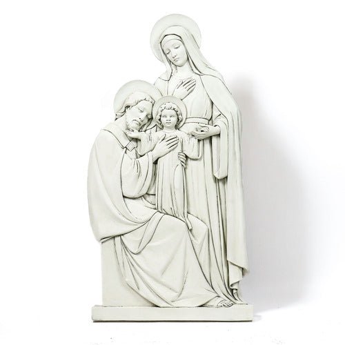 Custom Painted Lifesize Holy Family Plaque 39 Outdoor/Indoor Statue - Bella Statues