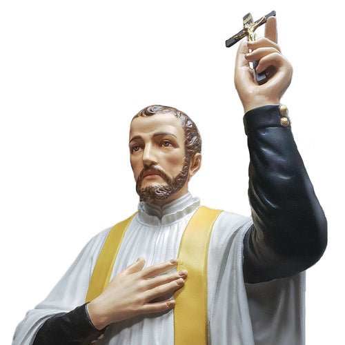 Custom Painted Lifesize Saint Francis Xavier 68" H Outdoor/Indoor Statue - Bella Statues