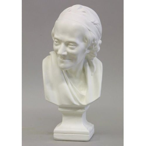 Voltaire Bust Sm 11 H Outdoor/Indoor Statue - Bella Statues