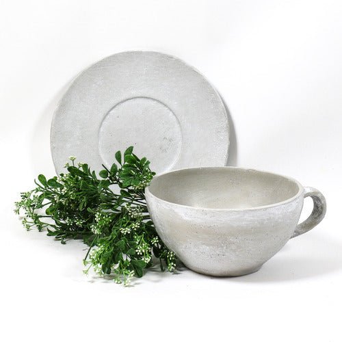 Coffee Cup On Saucer Outdoor/Indoor Statue - Bella Statues