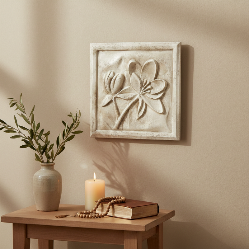 Lotus Outdoor Plaque (22.0-Inch)