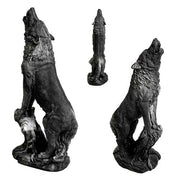 Lifesize Wolf Howling Outdoor/Indoor Statue - Bella Statues