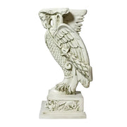 Winged griffin statue with ornate detailing, classical old world European style, featuring intricate Baroque and Renaissance motifs. Side View