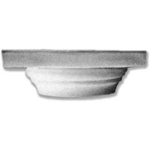 Classical Greek architectural capital with simple, rounded molding and clean, symmetrical lines.