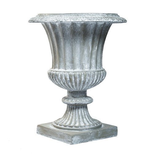 Sm.Fluted Urn 22 H (R) Outdoor/Indoor Statue - Bella Statues