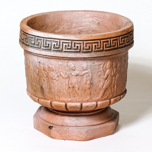 Greek Relief Pot Outdoor/Indoor Statue - Bella Statues