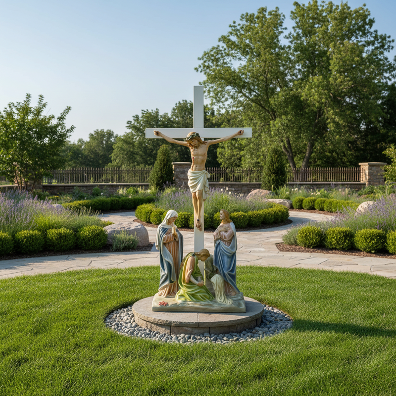 Jesus Crucifixion Religious Statue Station 12 (50-Inch)