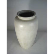 Tall classical urn with smooth, rounded silhouette and subtle old world European detailing in a minimalist, timeless style. Side Angle