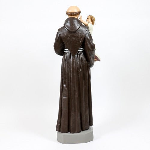 Custom Painted Lifesize Saint Anthony With Child 53 Outdoor/Indoor Statue - Bella Statues