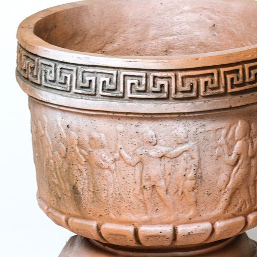 Greek Relief Pot Outdoor/Indoor Statue - Bella Statues