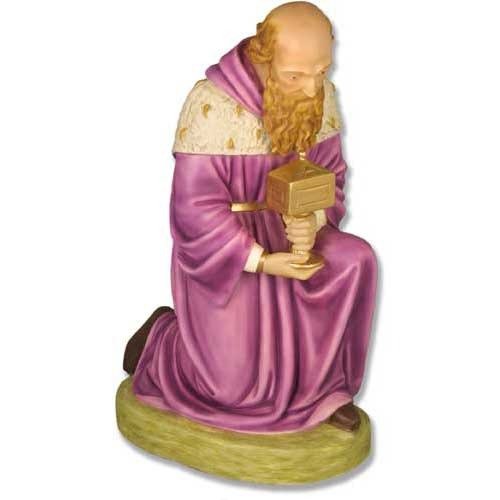 Custom Painted King Gold Offering 28 Ntv1.2 Outdoor/Indoor Statue - Bella Statues