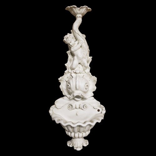Lifesize Young Poseidon,Bowl & Pump 64 Outdoor/Indoor Statue - Bella Statues