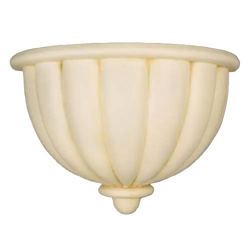 Ornate classical wall sconce with fluted detailing and a rounded finial, inspired by old world European architectural design.
