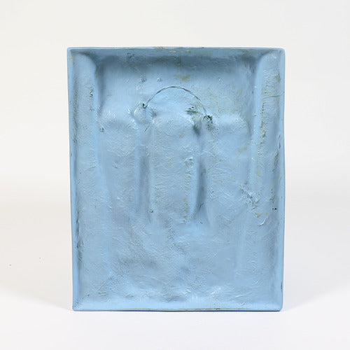Abstract sculptural wall art featuring two elongated, stylized faces in a minimalist, classical European-inspired design. Different Angle