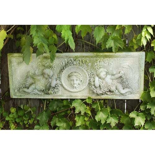 Cherub Victorian Plaque Outdoor/Indoor Statue - Bella Statues