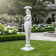 Caryatid Lawn Ornaments & Garden Sculptures (53 - Inch) Side Angle