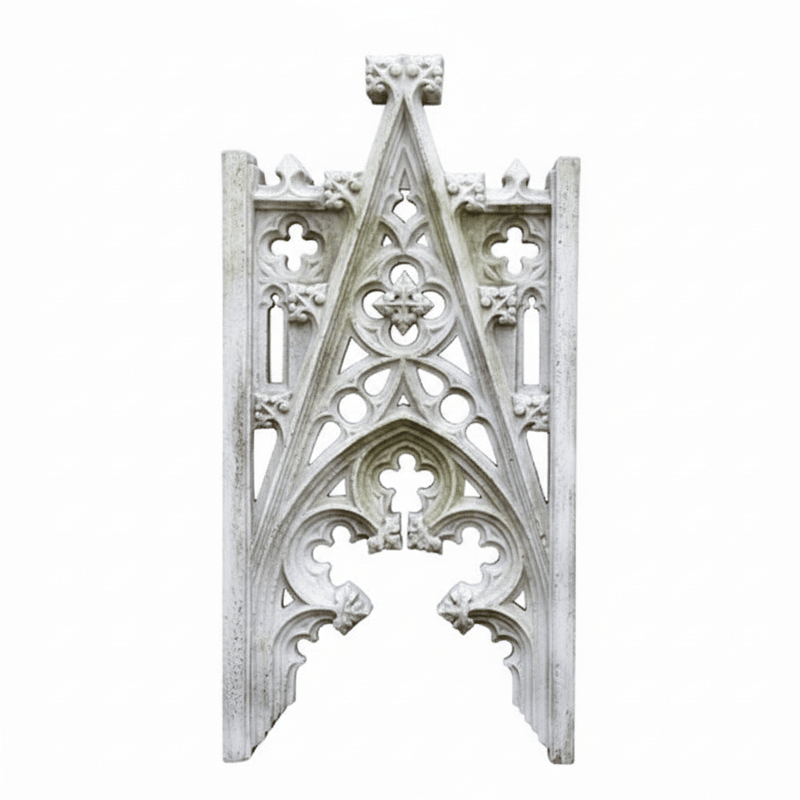 A - Frame Tracery Outdoor Plaque (23.0 - Inch) Side View