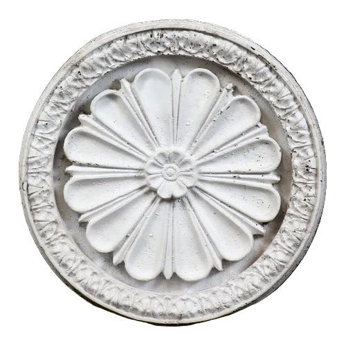 Abbott Medallion Outdoor Plaque (15.0 - Inch) Side View