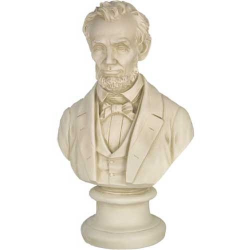 Abe Lincoln Bust Display Decor (18-Inch)