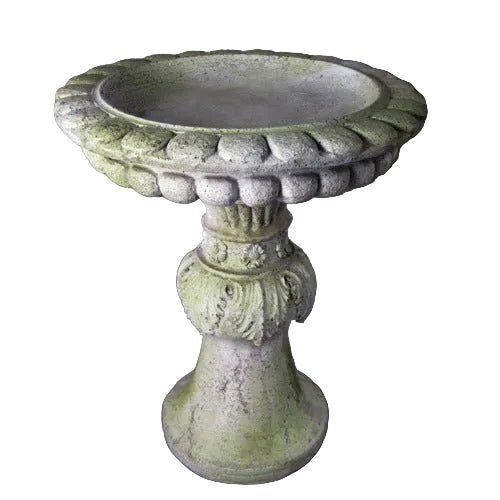 Acanthus Birdbath (22 - Inch) Side View