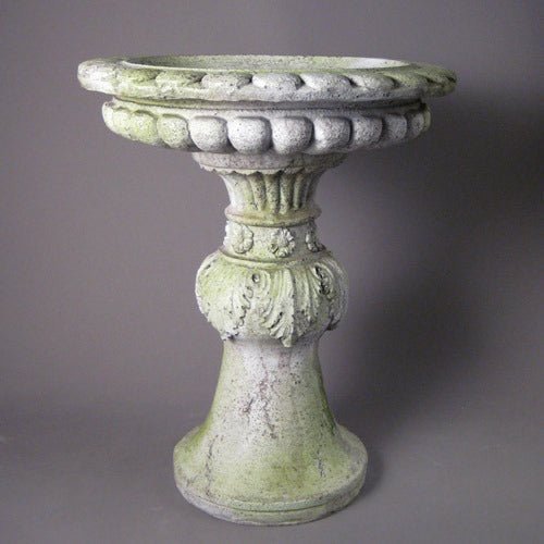 Acanthus Birdbath (22 - Inch) Side Angle