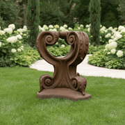Acanthus Leaf Outdoor Statue (29 - Inch) Side Angle