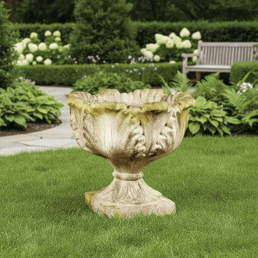 Acanthus Outdoor Statue (17 - Inch) Side Angle