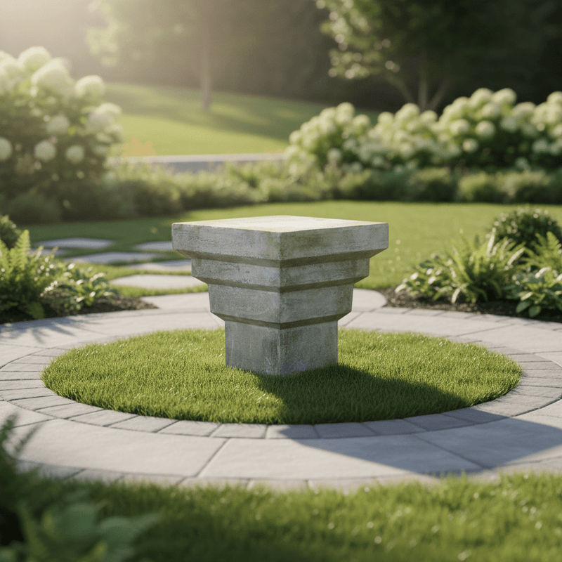 Accordion Outdoor Statue (30 - Inch) Side Angle