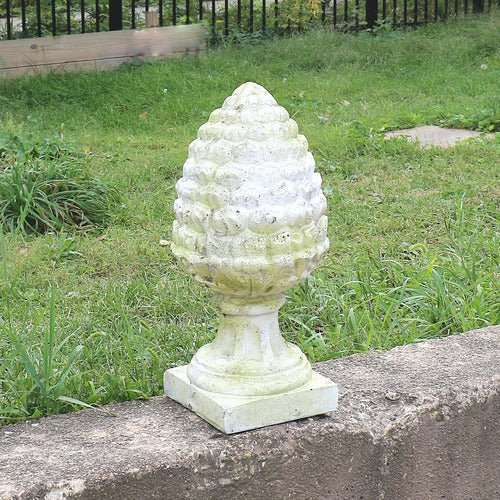 Acorn Finial Outdoor Statue (20 - Inch) Different Angle