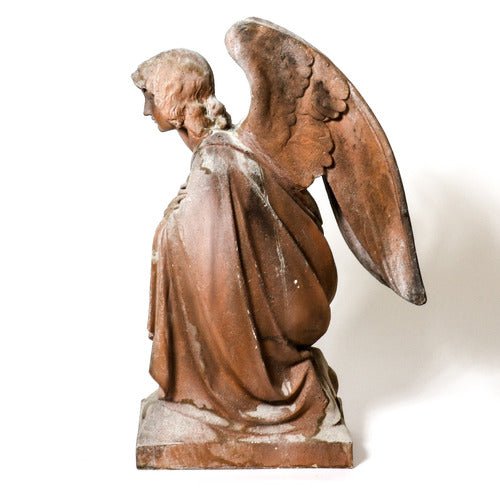 Adoration Angel Crossed Statue (26 - Inch) Additional Angle