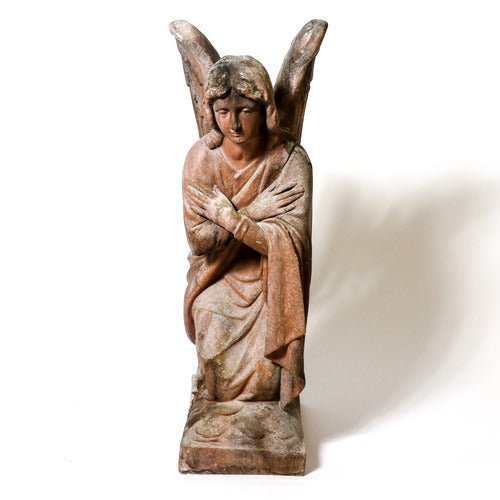 Adoration Angel Crossed Statue (26 - Inch) Side View