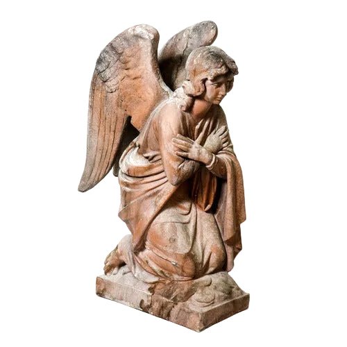 Adoration Angel Crossed Statue (26 - Inch)