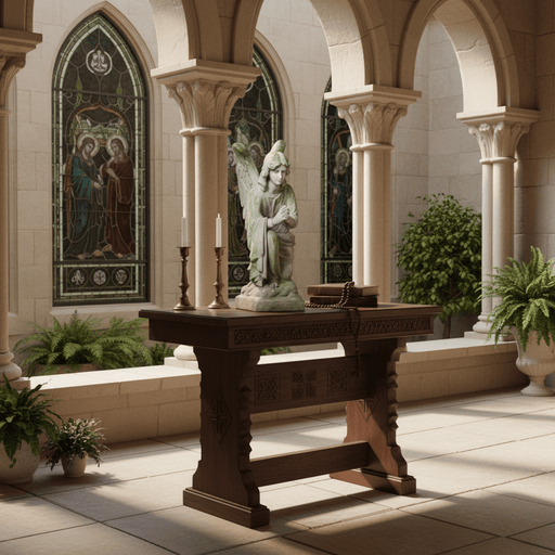 Adoration Angel Statue (26 - Inch) Side Angle