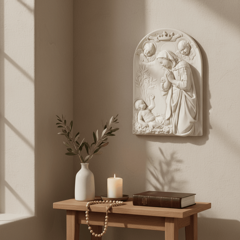 Adoration of the Child Religious Statue (29 - Inch)