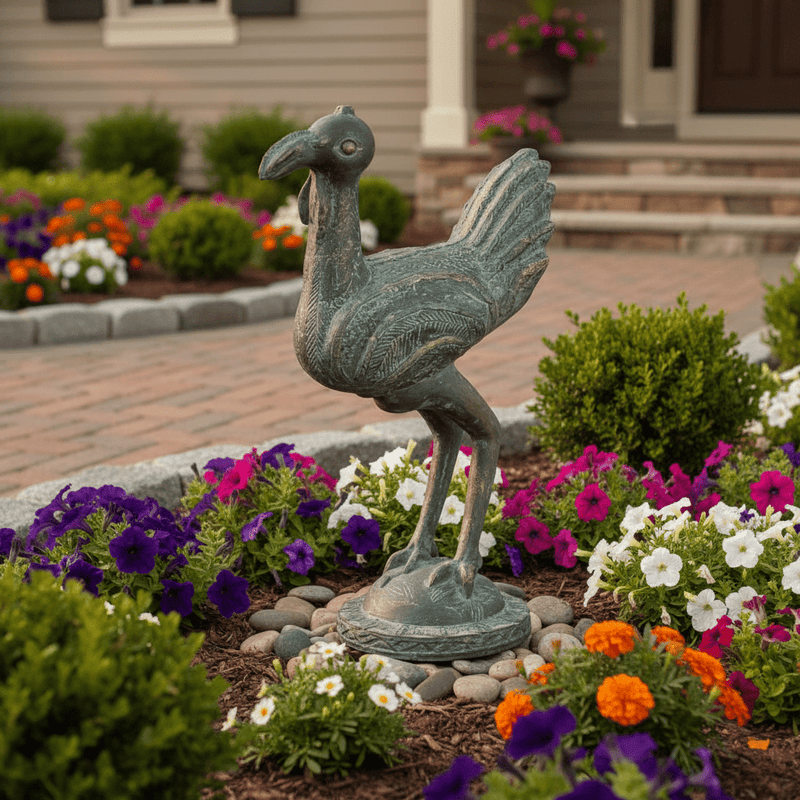 African Bird Garden Statue (23-Inch)